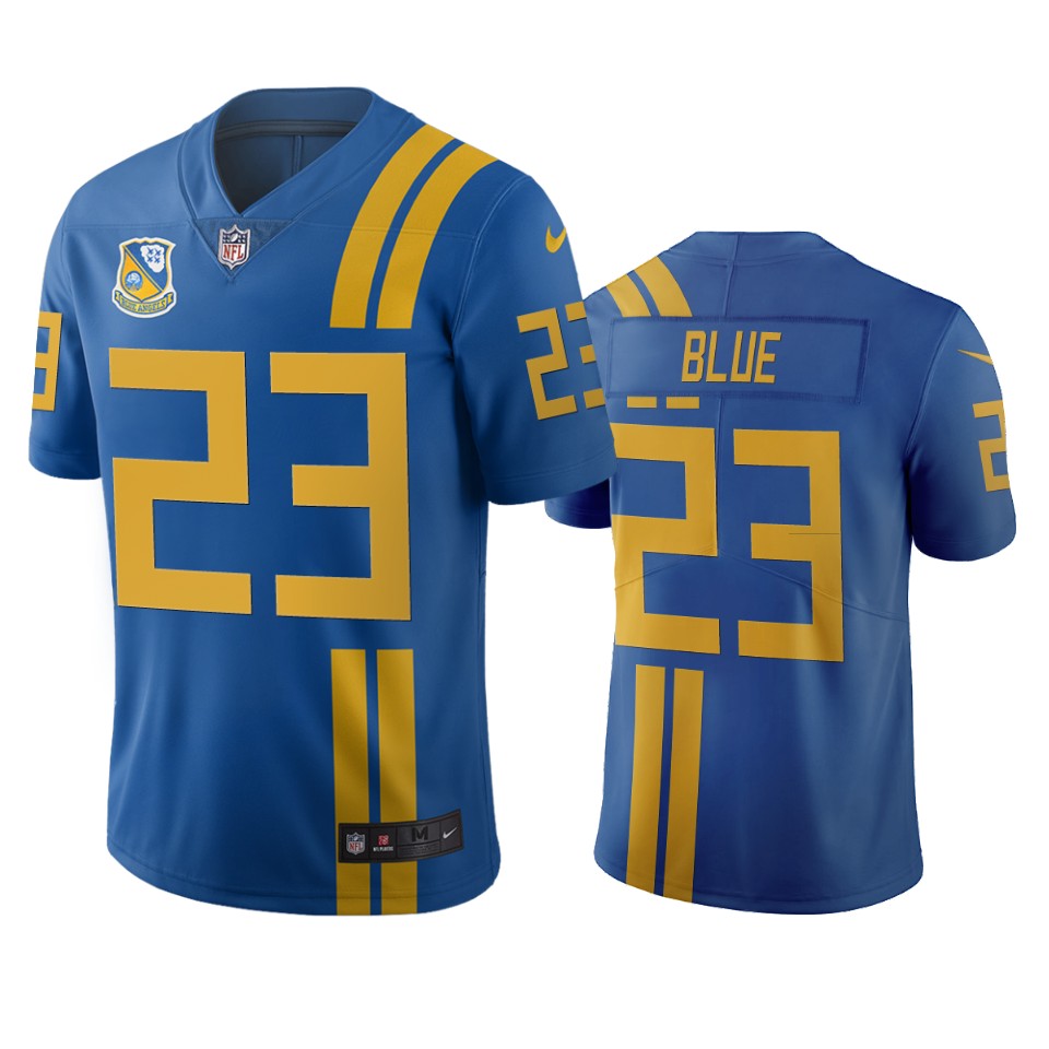 Men Nike Jacksonville Jaguars #23 Alfred Blue Royal Vapor Limited City Edition NFL Jersey